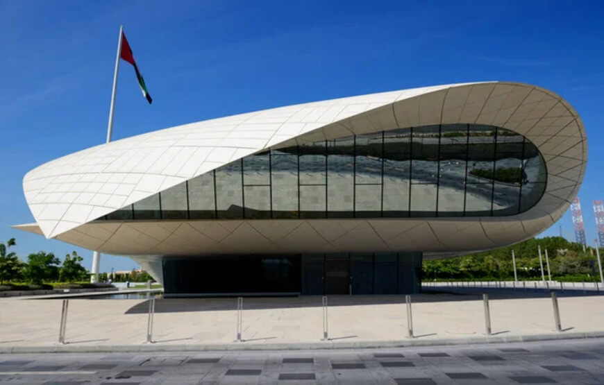 View of the Etihad Museum in Dubai,