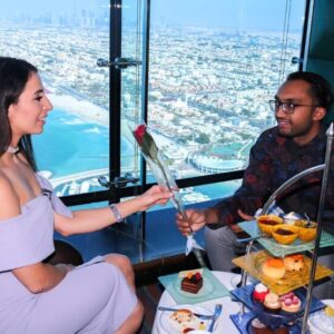 "Experience the luxury of Afternoon High Tea at Burj Al Arab, the world's most iconic hotel. Enjoy breathtaking views and indulgent treats on this tour."