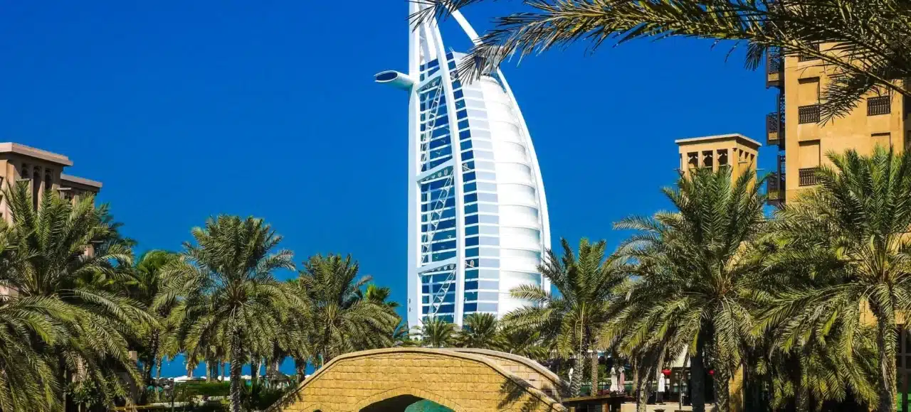 Burj Al Arab view during Dubai city tour