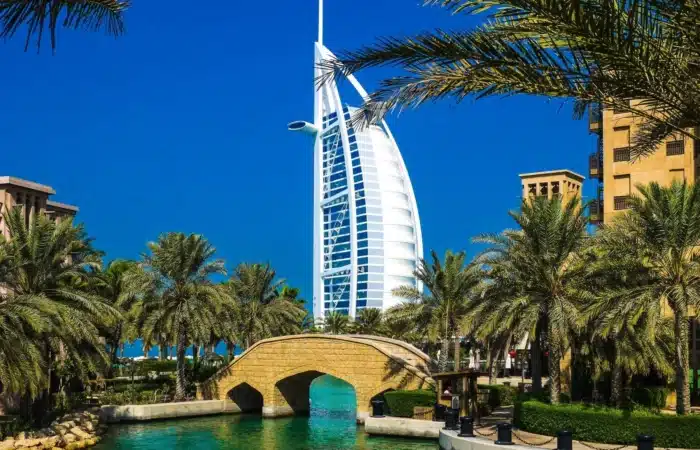 Burj Al Arab view during Dubai city tour