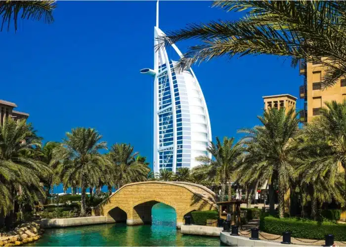 Burj Al Arab view during Dubai city tour