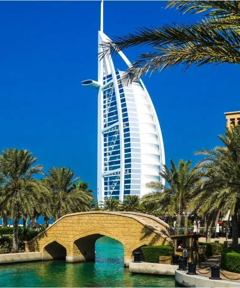 Burj Al Arab view during Dubai city tour