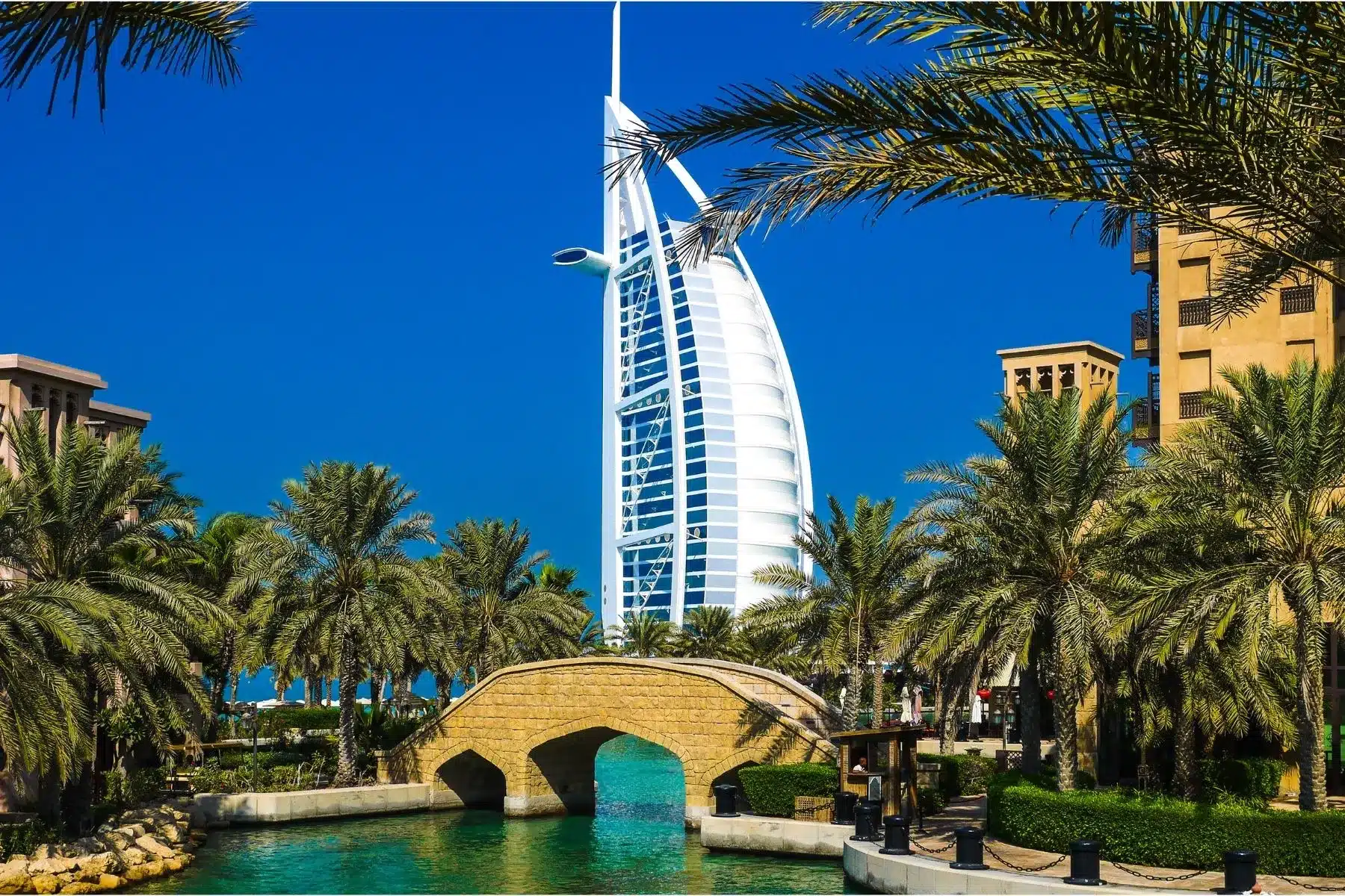 Burj Al Arab view during Dubai city tour
